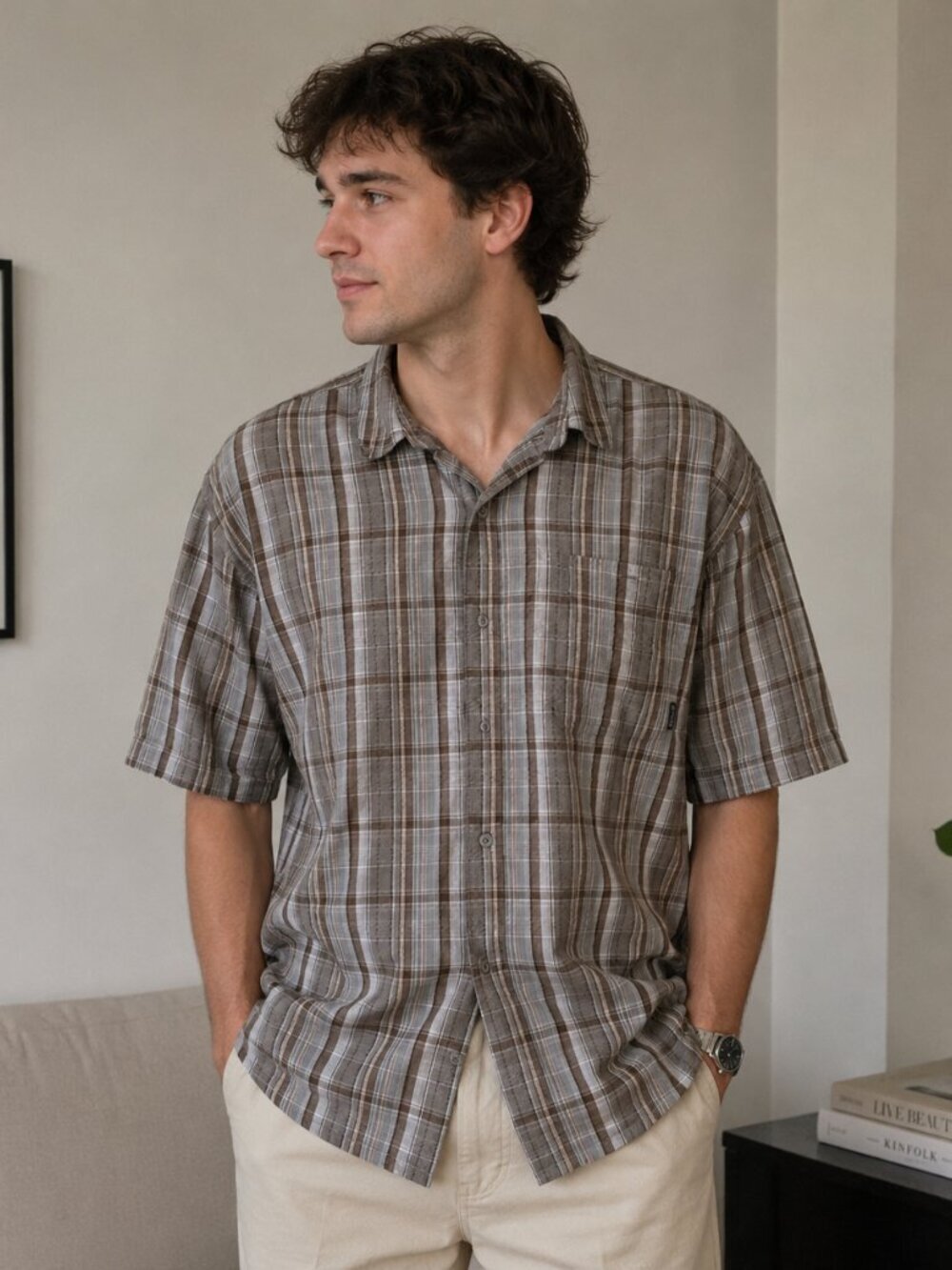 Patagonia Men's Brown Plaid ShirT (XXL)